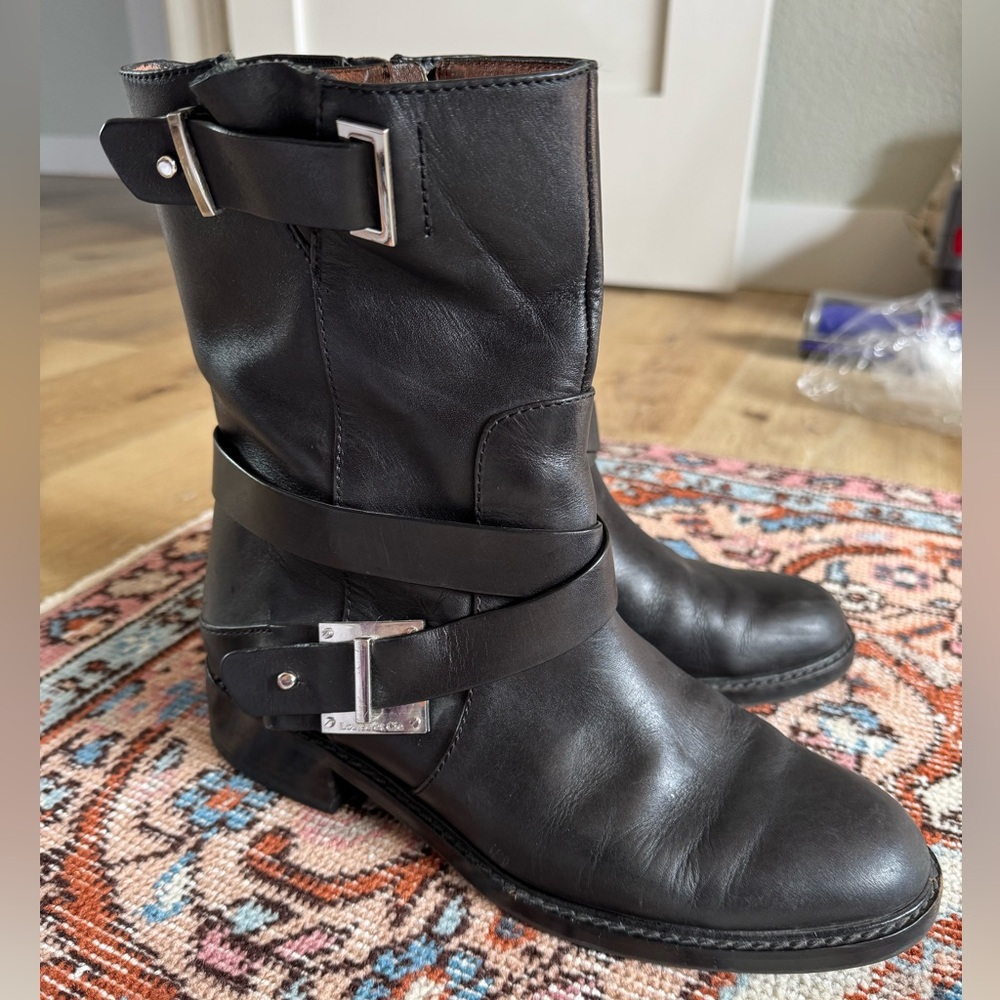 Louise et Cie women’s black leather boots, size 8